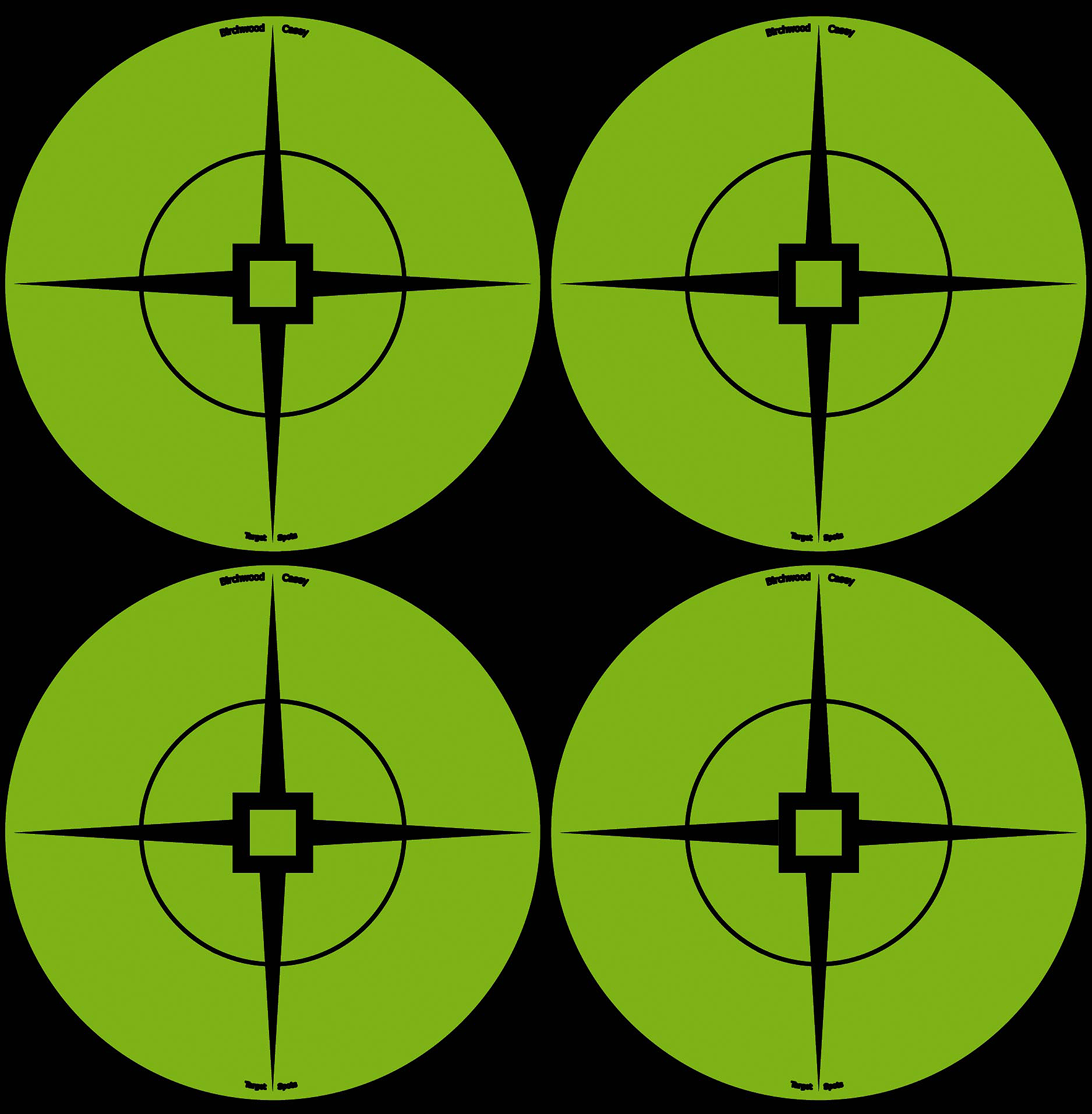 Birchwood Casey 33933 Target Spots Self-Adhesive Paper Black/Green 3" Crosshair 40 Pack