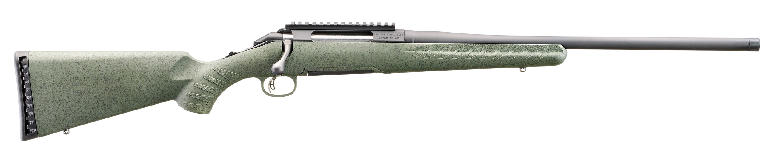 Glenfield 52007 Model A  Full Size 450 Bushmaster 3+1 20" Matte Black Threaded Barrel, Matte Black Alloy Steel Receiver w/Picatinny Rail, Moss Green Splatter Fixed Synthetic Stock, Thread Protector