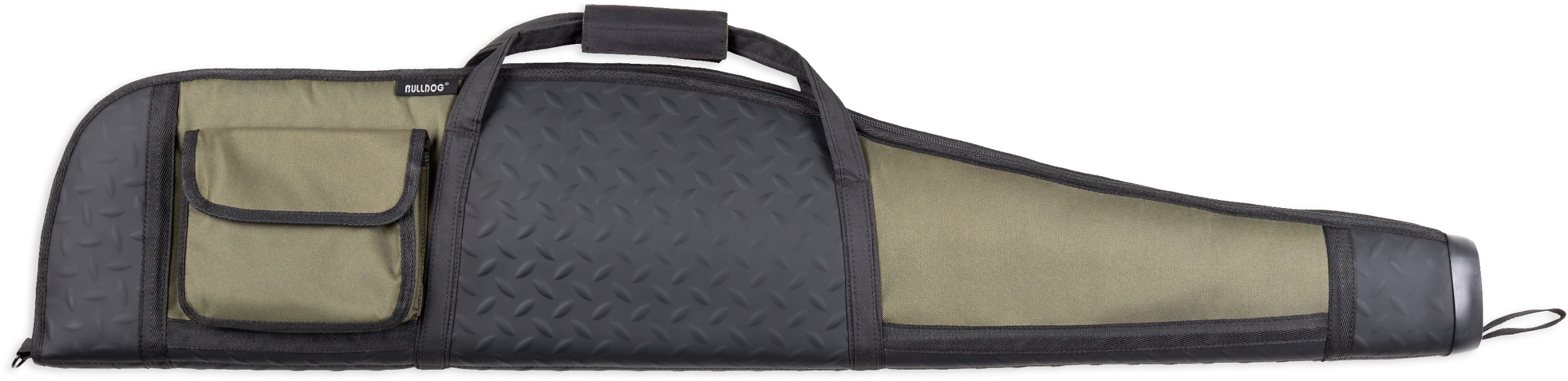 Bulldog BD310 Armor Rifle Case 48" Black with Green Panels Water-Resistant Nylon