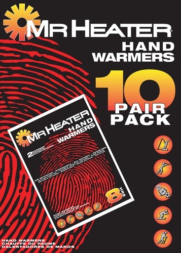 MR.HEATER HAND WARMERS 10 PAIRS PER PACK