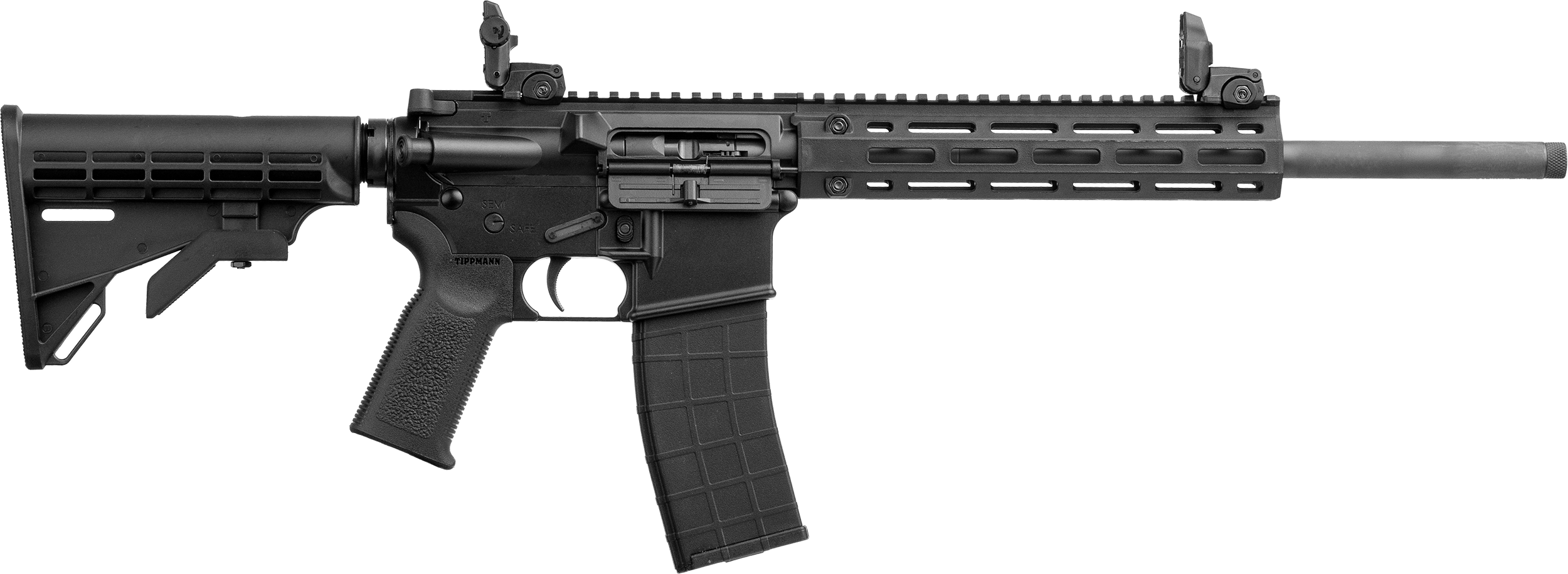Tippmann Arms A101220 M4 LTE MSR 22 LR 25+1 16" Black Parkerized Threaded Barrel, Matte Black Aluminum Receiver w/Picatinny Rail, M-LOK Handguard, Black Adj CAR15 Polymer Stock, Black Gen2 Grip, Right
