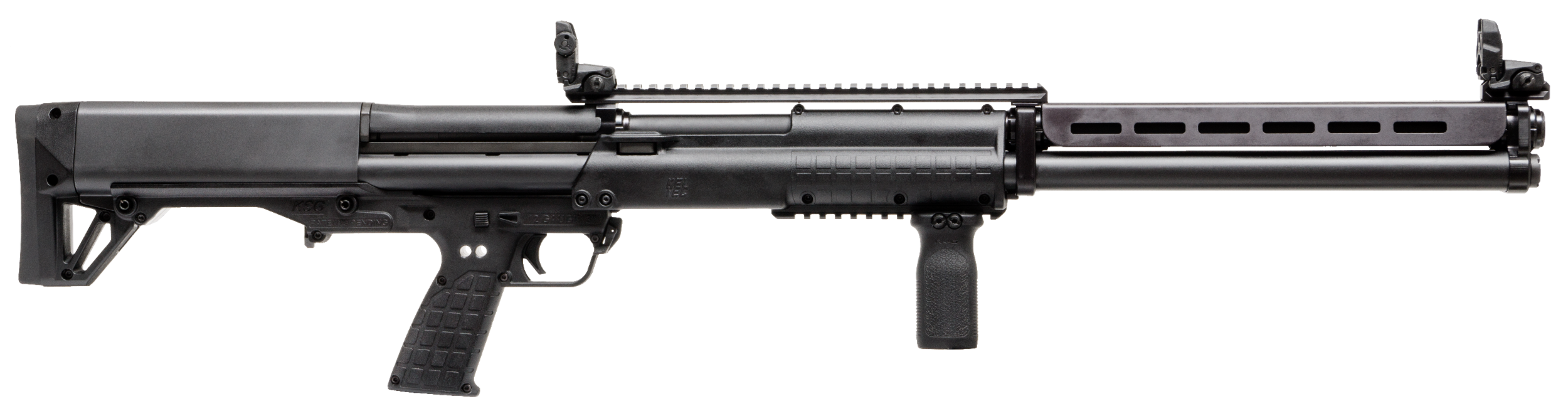 Kel-Tec KSG25BLK KSG 25 Black 12 Gauge 30.50" 3" 24+1 Black Rec/Barrel Black Polymer Fixed Stock & Grip
