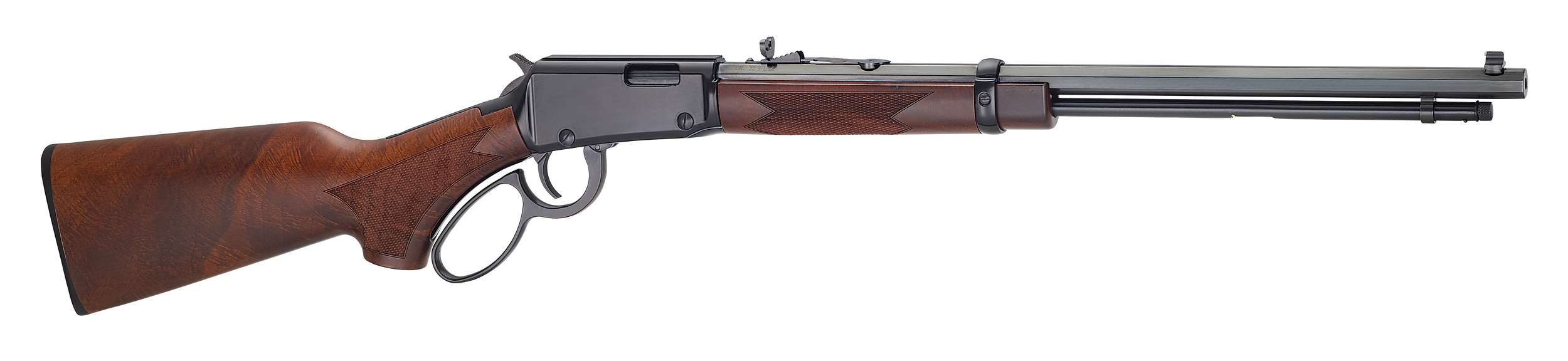 Henry H001TPG22M Western Frontier 22 WMR 13+1 20" Blued Octagon Barrel, Black Aluminum Grooved Receiver, American Walnut Fixed w/Pistol Grip Stock