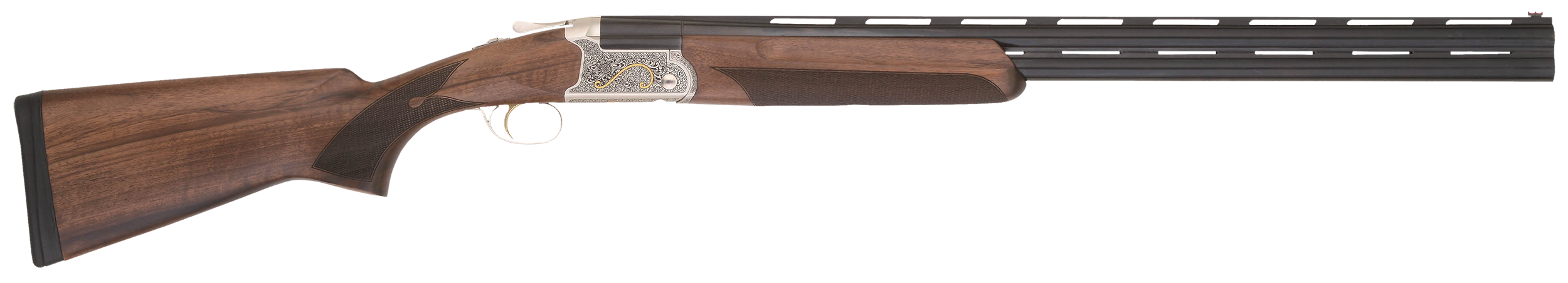 TriStar 33136 Trinity II Full Size 28 Gauge Break Open 3" 2rd 28" Black Over/Under Vent Rib Barrel, Acid Etched w/24K Gold Inlay Stainless Steel Receiver, Fixed Turkish Walnut Stock, Right Hand