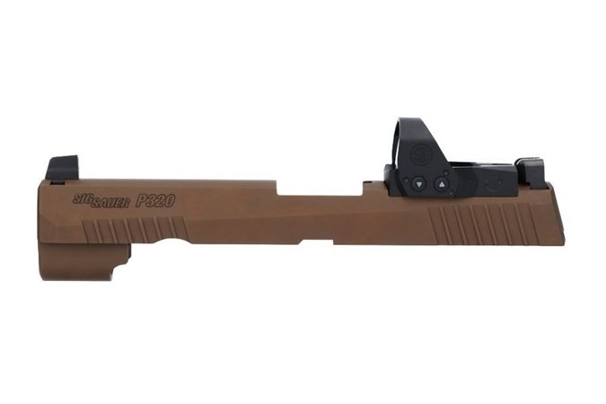 dSIG SAUER P320PRO SLIDE ASSEMBLY 3.9" ROMEO 1 COYOTE TAN