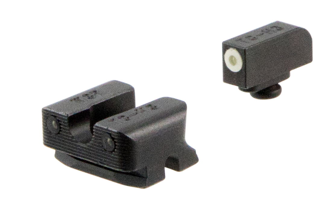 TruGlo TG231W3W Tritium Pro  Black | Green Tritium White Outline Front Sight Green Tritium Rear Sight