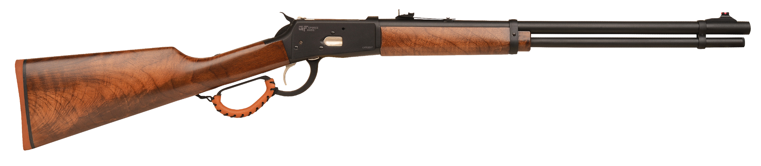 Gforce Arms GFLVR357 Saddlehorn  Full Size 357 Mag 10+1 20" Black Steel Barrel & Aluminum Receiver, Turkish Walnut Fixed Stock