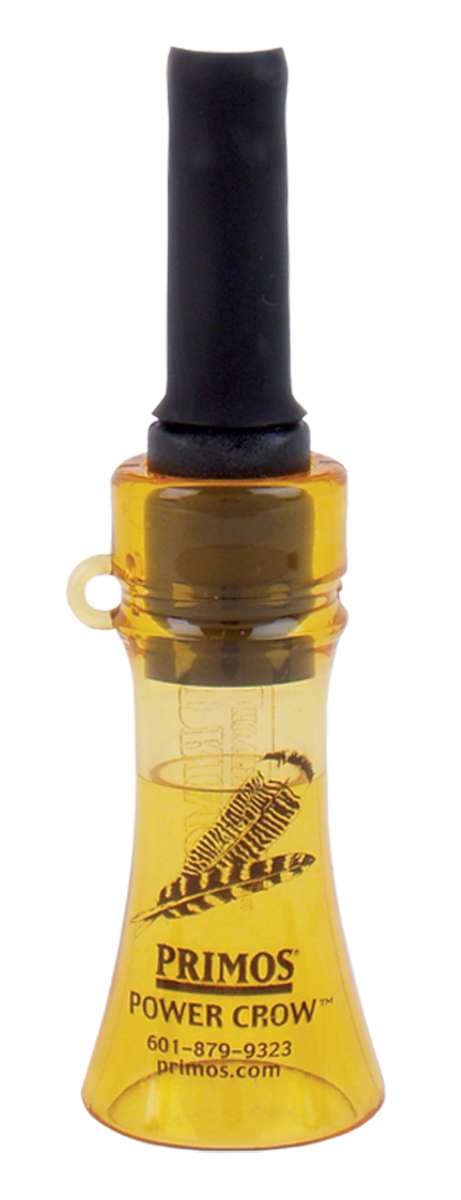 Primos 330 Power Crow  Open Call Crow Sounds Attracts Crow/Turkey Black/Yellow Plastic