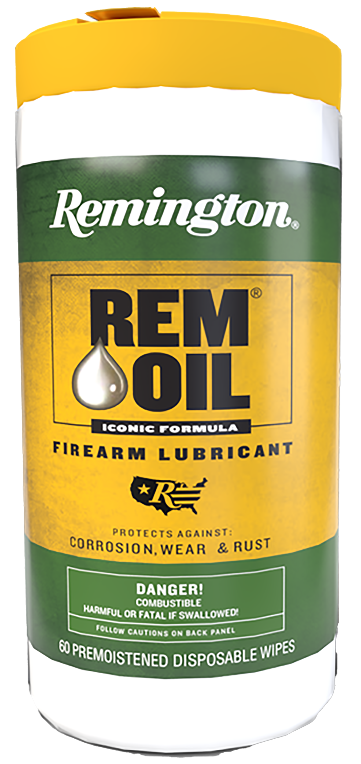Remington Accessories 18384 Rem Oil Wipes Cleans/Lubricates/Protects 60 Count