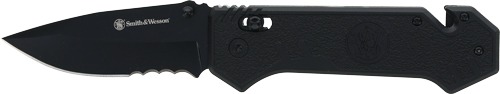 S&W M&P BORDER GUARD 3.5" PIVOT LOCK STRAP CUTTER BLACK