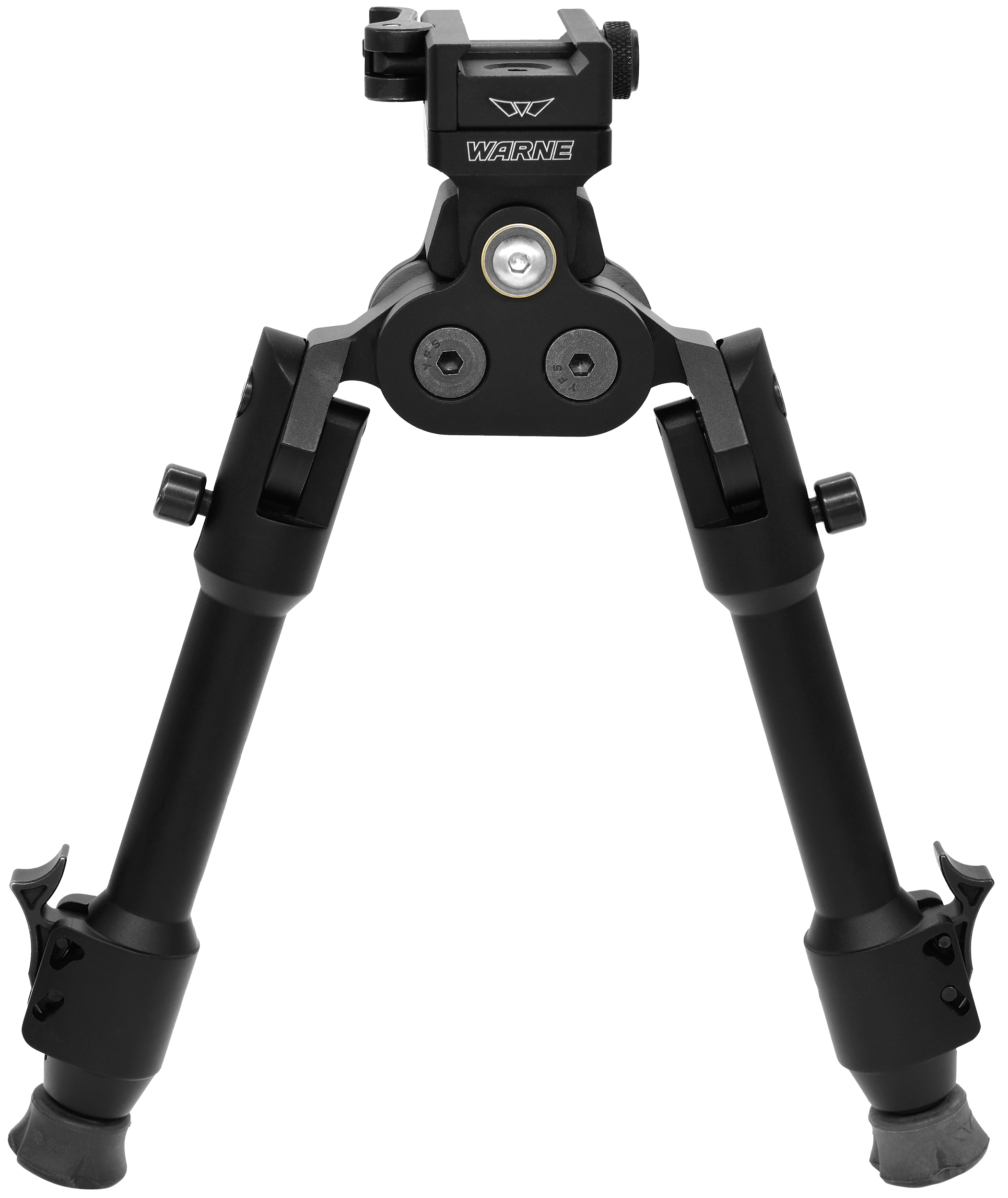Warne 7923M Skyline Pro Bipod Black Anodized QD Picatinny Head with Precision Legs