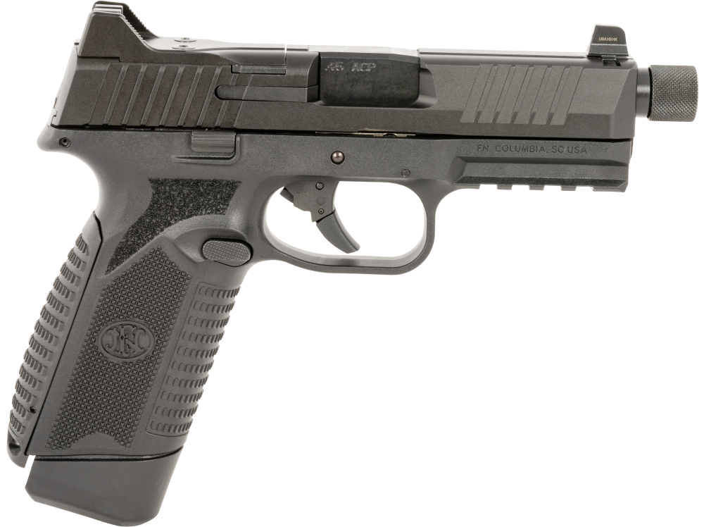 Fn 66101385 545 tactical 45 acp 10+1 4.71" black target crown-threaded s...-img-0