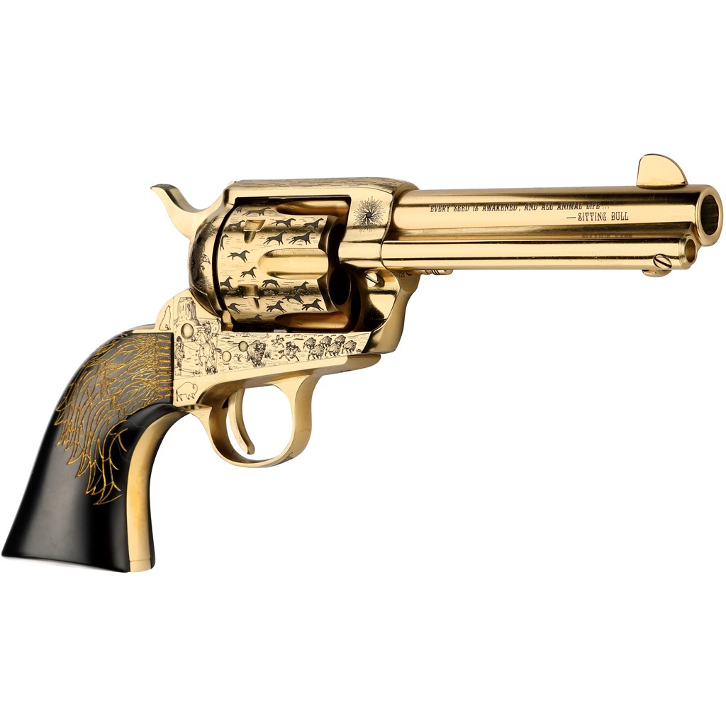 Pietta Keeper Of The Plains 45 Colt 4.75" 6rd Engraved Revolver