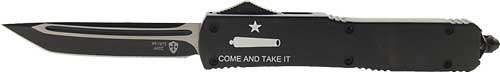 TEMPLAR KNIFE SLIM OTF COME AND TAKE IT 3.1" BLACK TANTO