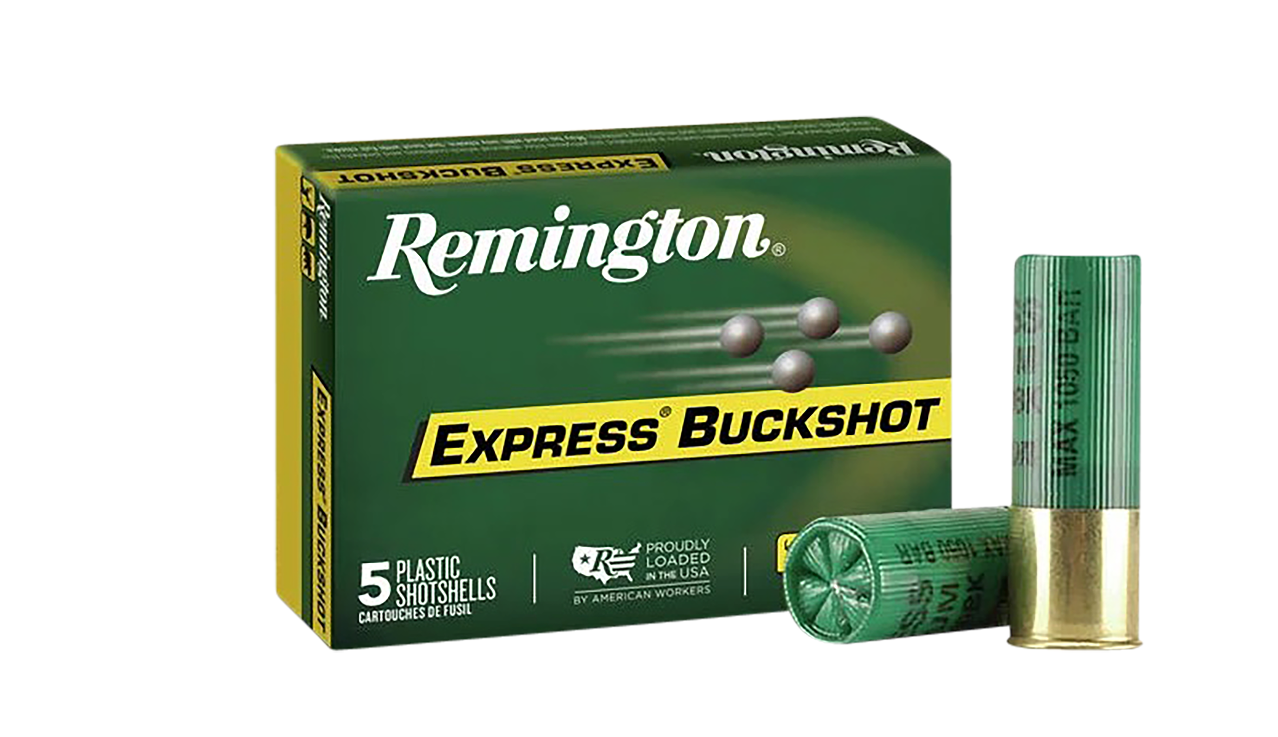 Remington Ammunition 20620 Express Buckshot 12Gauge 2.75" 00Buck Shot 5 Per Box/50 Case
