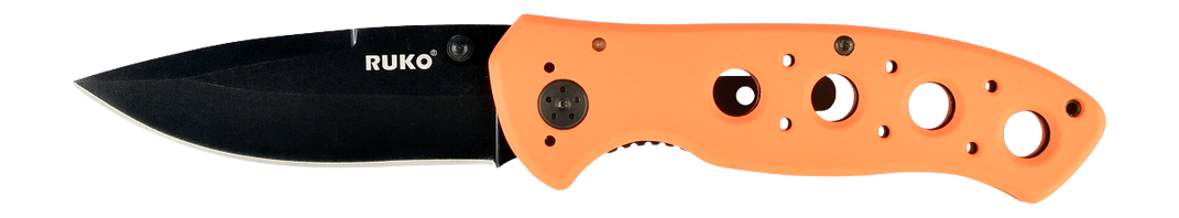 Ruko 3.25" Blaze Orange Folding Knife