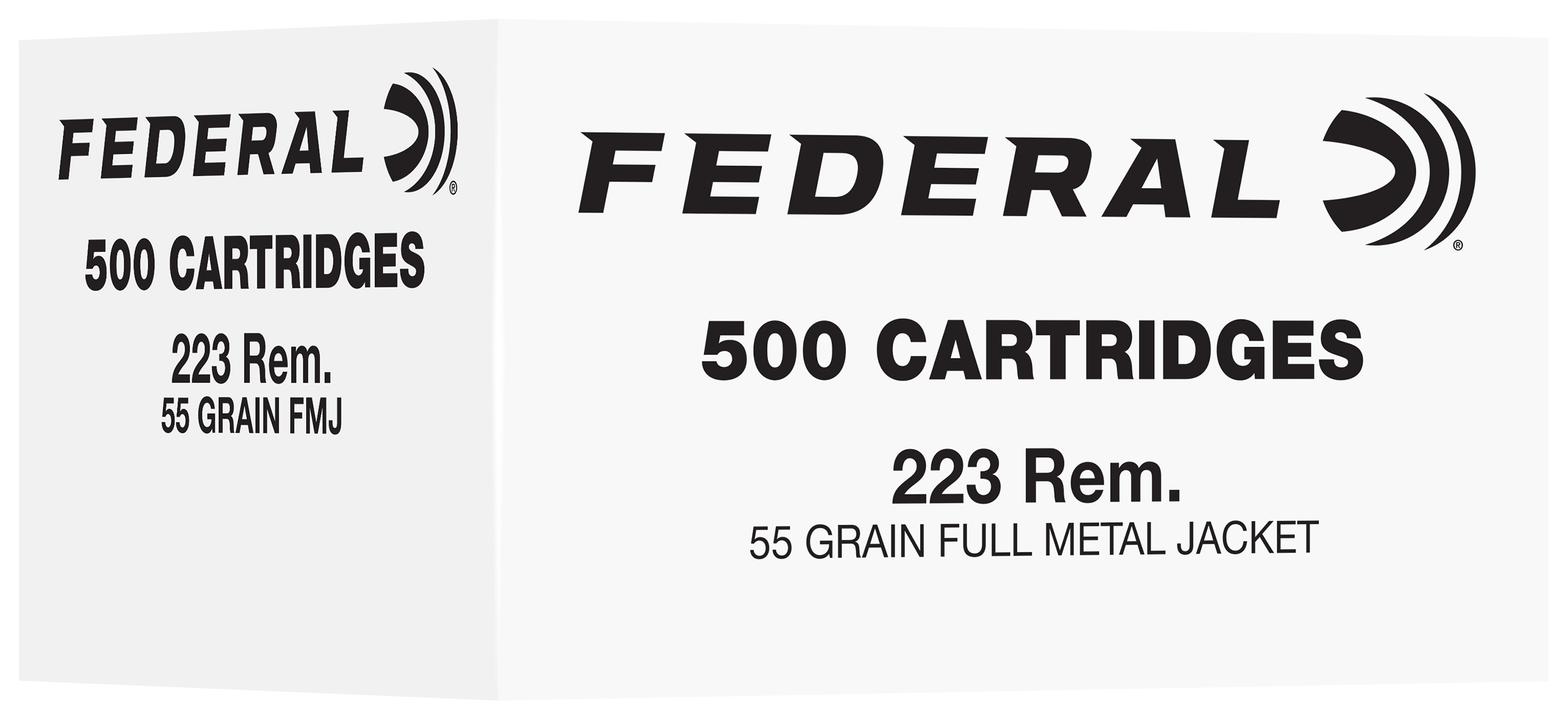 Federal FC223F500   223Rem 55gr Full Metal Jacket 500 Per Box/2 Case