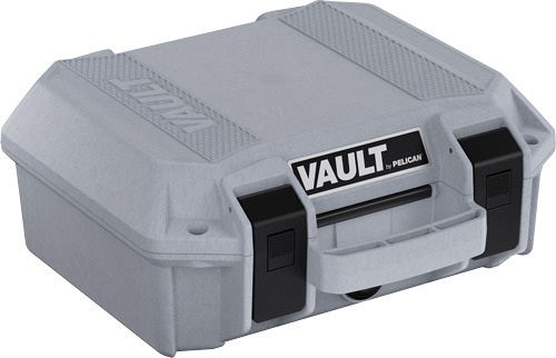 PELICAN VAULT SMALL PISTOL CASE W/ FOAM GHOST GRAY
