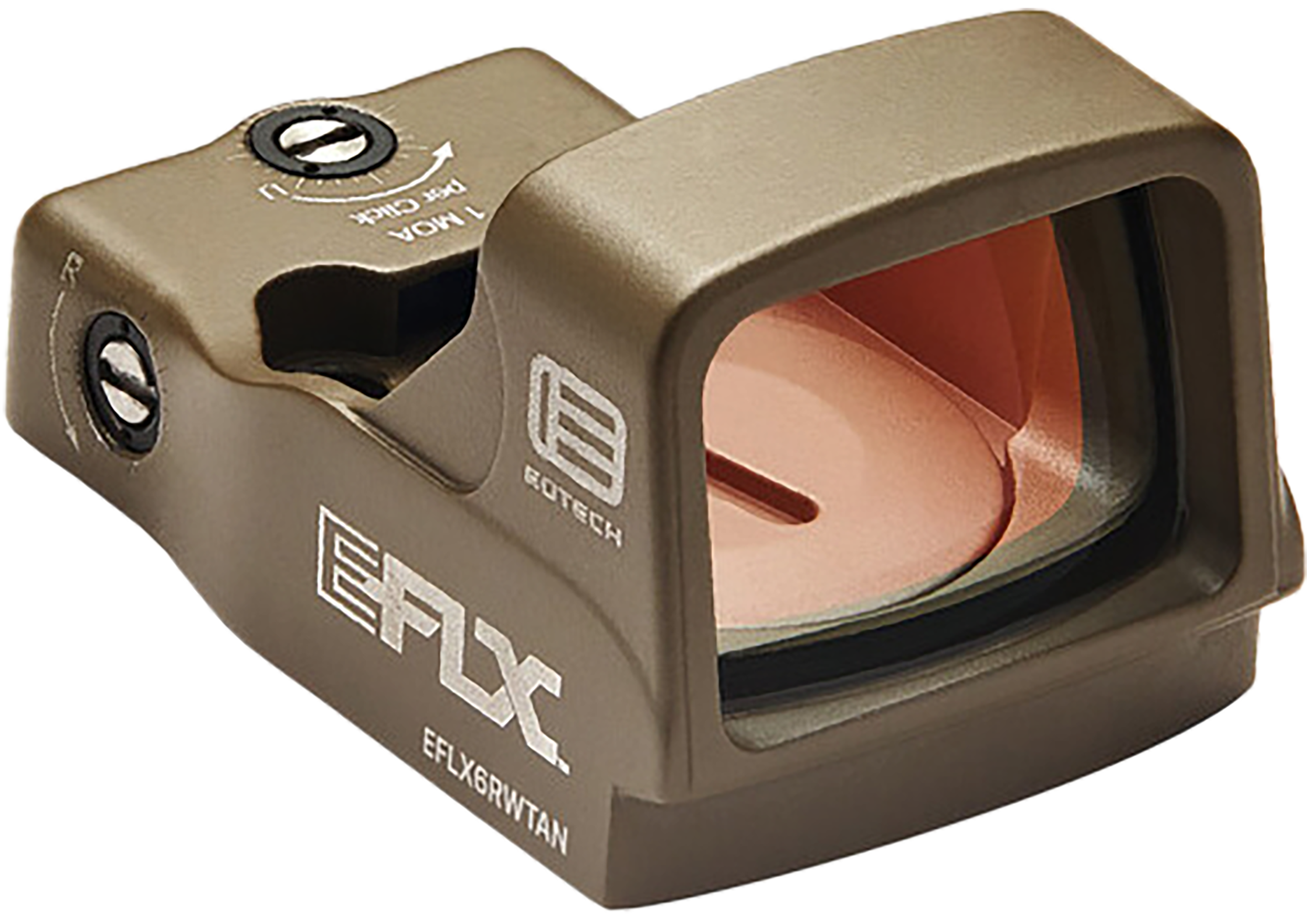 Eotech EFLX3RWTAN EFLX Mini Reflex Sight  Tan 1 x 3 MOA Red Dot