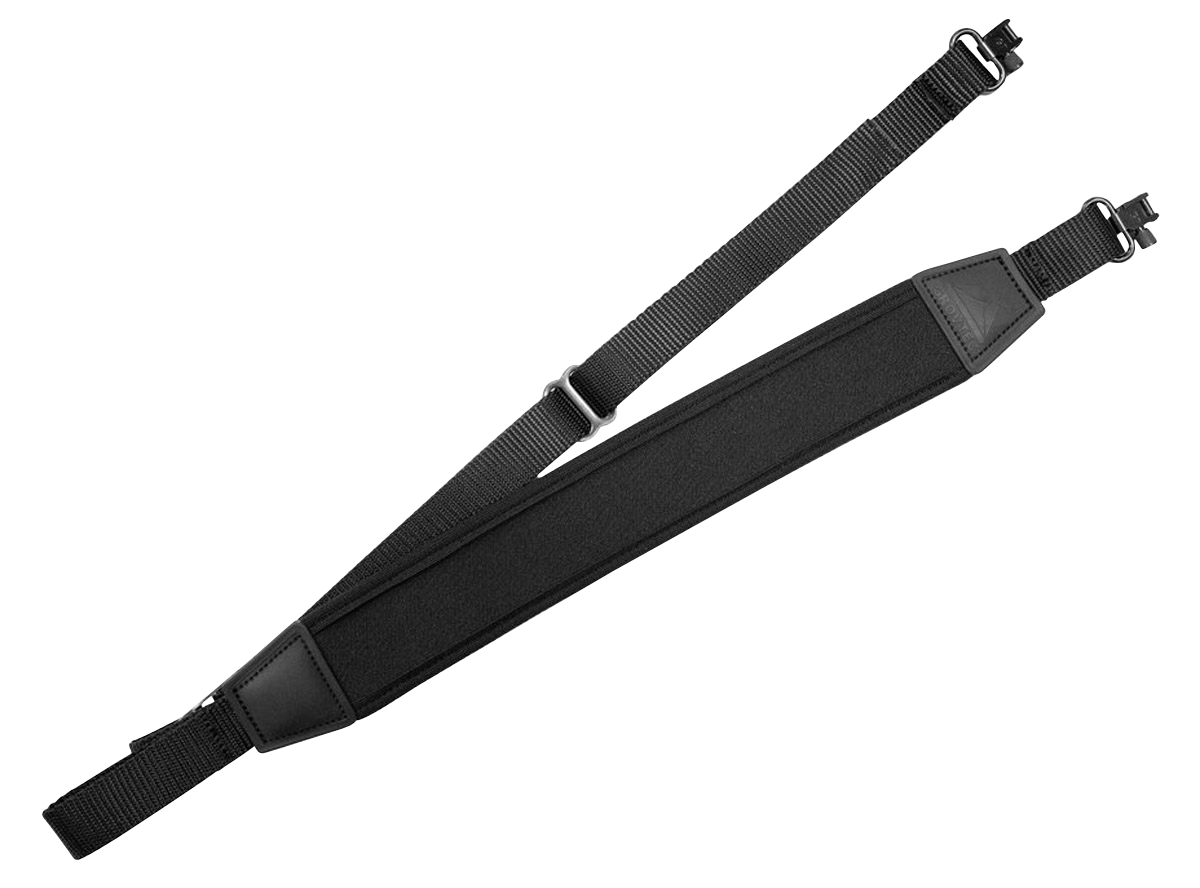 GrovTec US Inc GTSL121 FLEX  Black Elastic w/Neoprene Strap Adjustable Padded Rifle/Shotgun