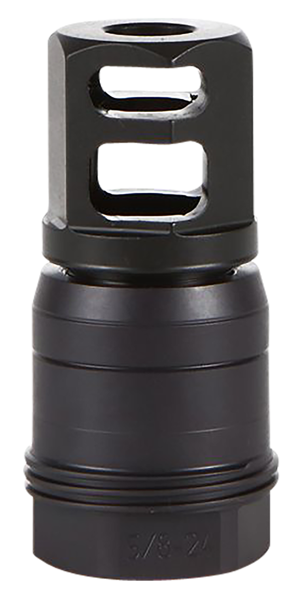 Sig Sauer SL76258X2490DEGM Clutch-Lok QD Muzzle Brake Black Stainless Steel with 5/8" 24 tpi Threads for 7.62mm 90 Degree Taper