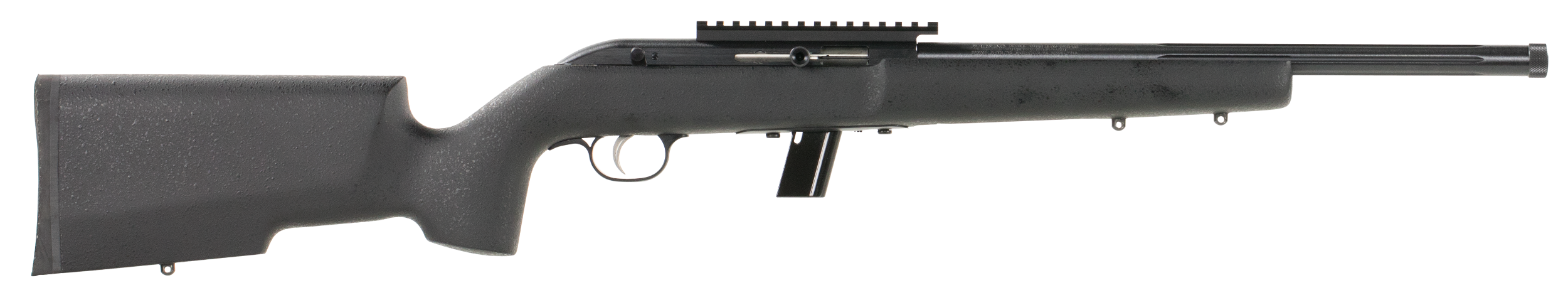 Savage Arms 45200 64 TRR-SR Full Size 22 LR 10+1 16.50" Matte Black Fluted Threaded Barrel, Matte Black Picatinny Rail Carbon Steel Receiver, Matte Black Fixed Wood Stock, Right Hand