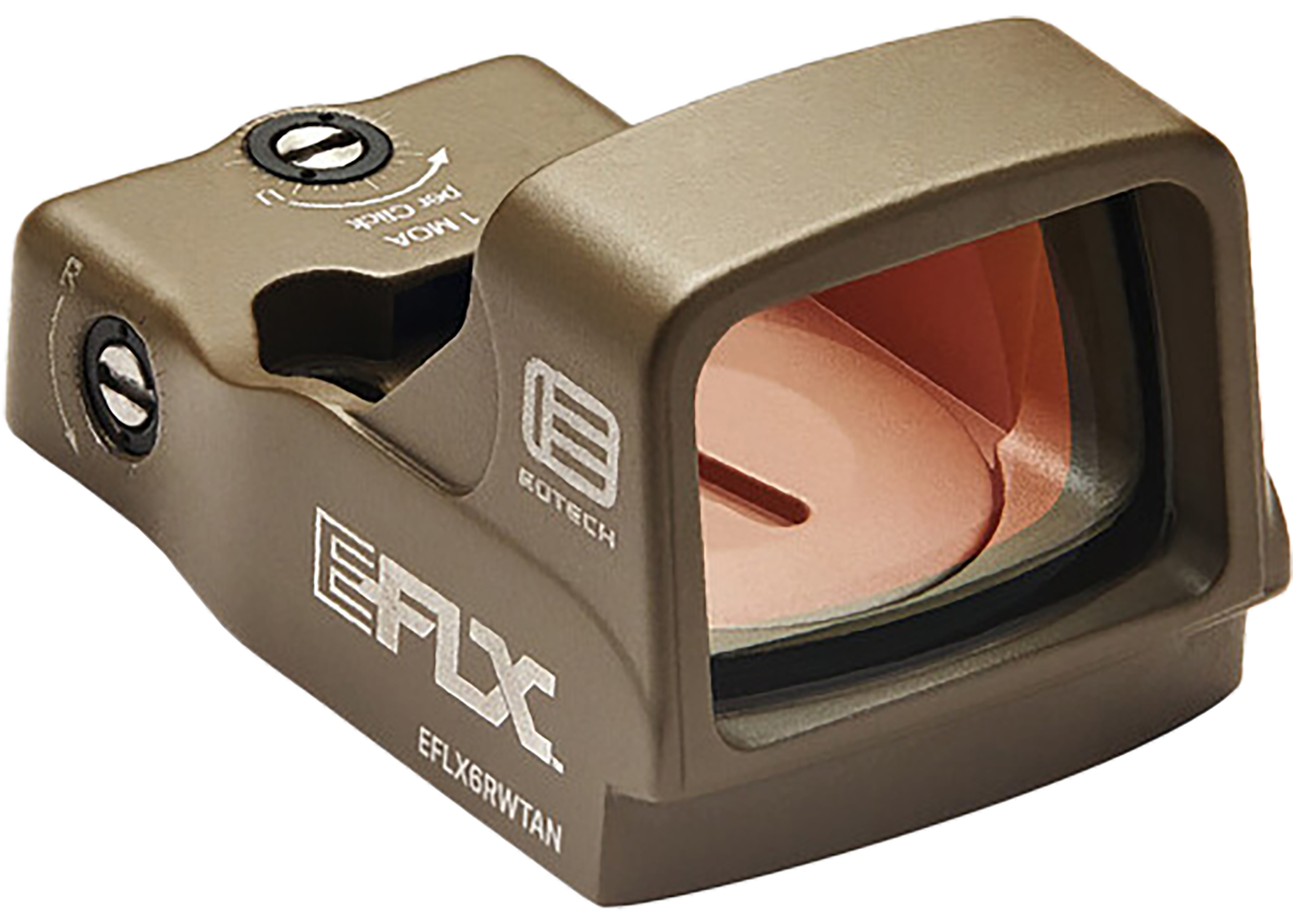 Eotech EFLX6RWTAN EFLX Mini Reflex Sight  Tan 1 x 6 MOA Red Dot