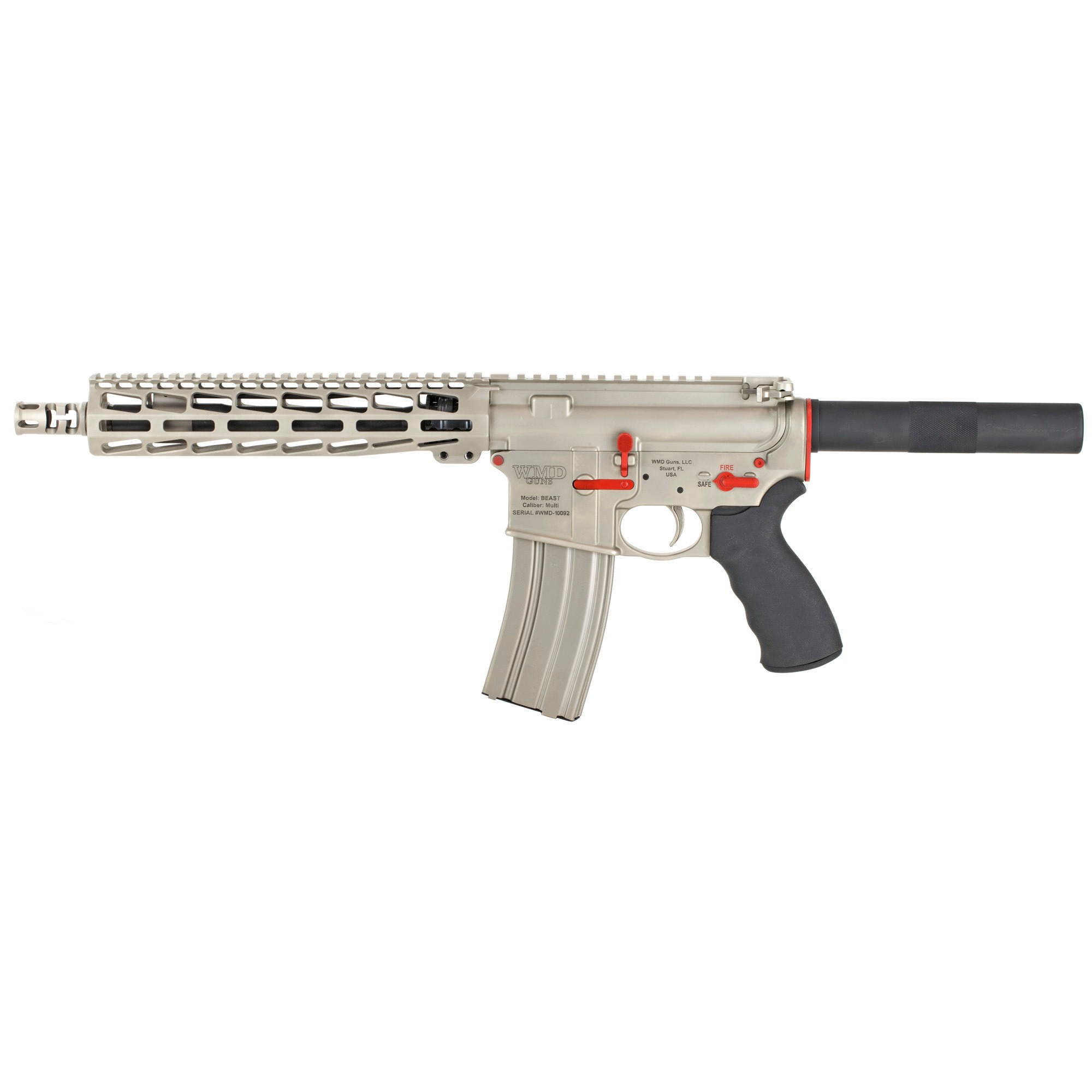 WMD NIB-X AR PSTL 556NATO 10.5" RED