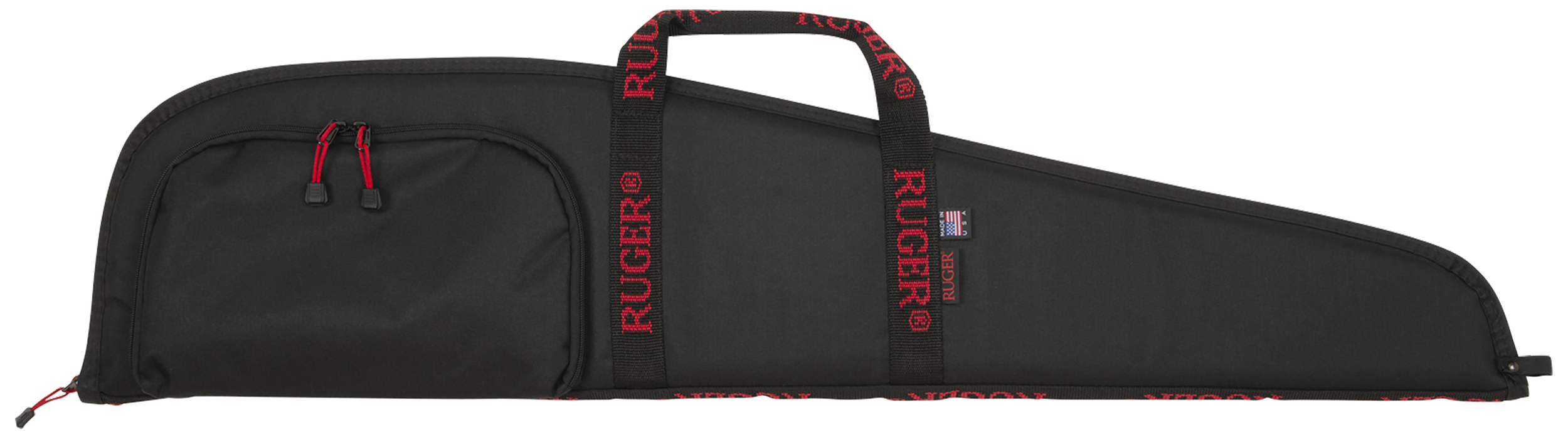 Ruger 27140 Rifle Case 40" Black Endura w/ Red Ruger Logo Accessory Pocket & Foam Padding