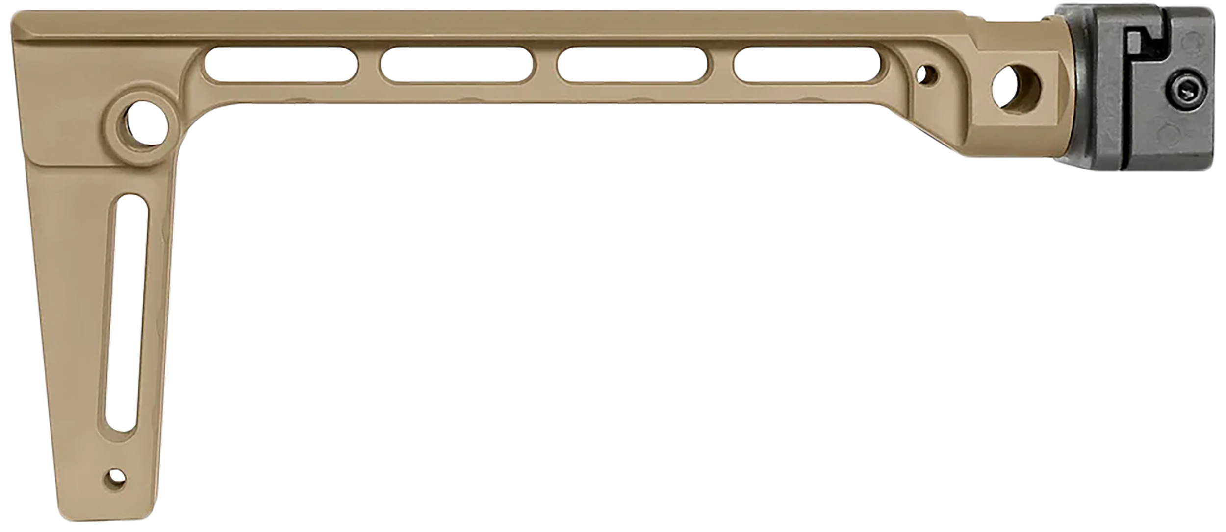 Midwest Industries MIARMSFFDE Arm Brace Side Folding Stock Flat Dark Earth 6061 Aluminum Fixed