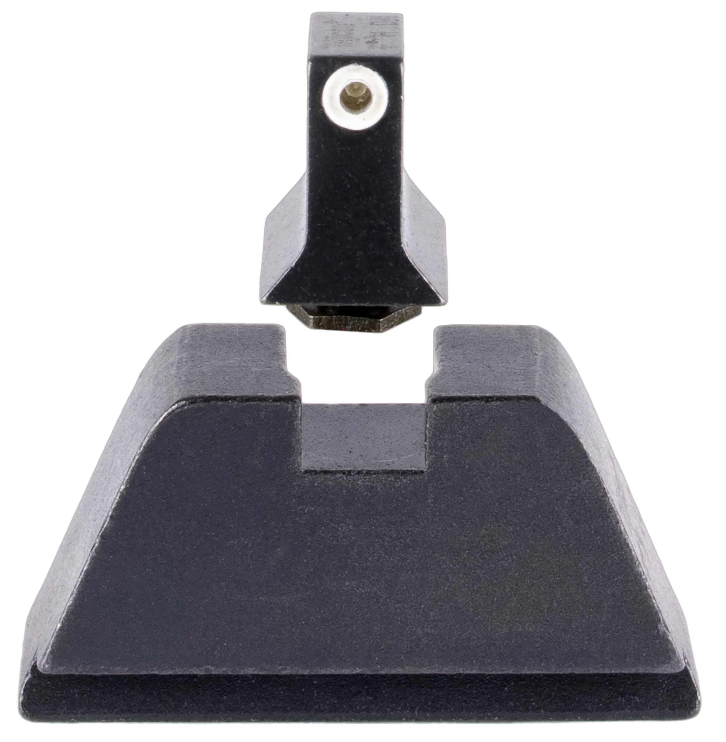 Trijicon GL201C601136 Suppressor/Optic Height Sights Green/Tritium White Outline Front Sight-Black/Blank Rear Sight Glock 17/17L/19/22 Standard Frame