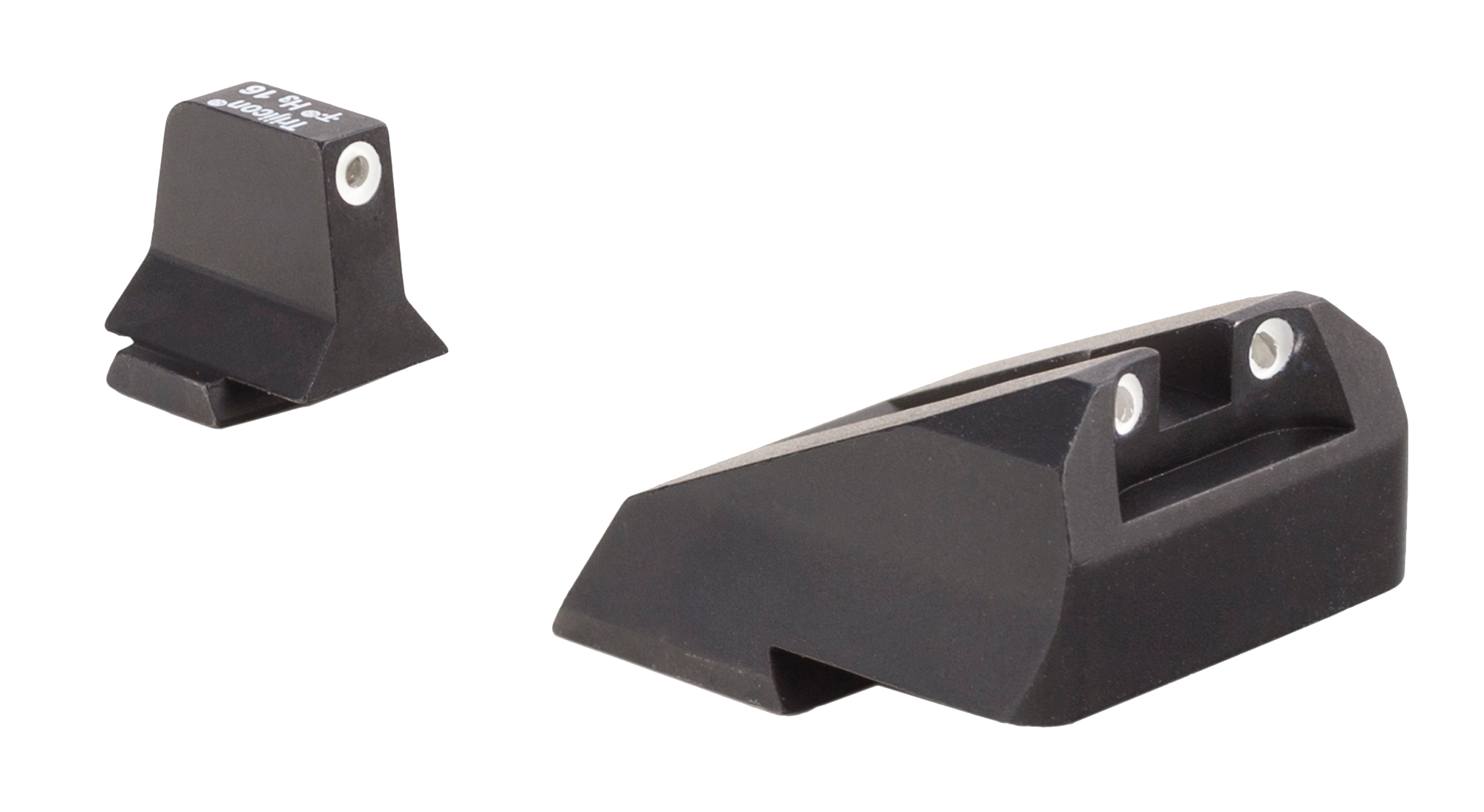 Trijicon 600900 Suppressor/Optic Height Sights  Green/Tritium White Outline Front Sight-Green/Tritium White Outline Rear Sight Smith & Wesson M&P/M&P M2.0
