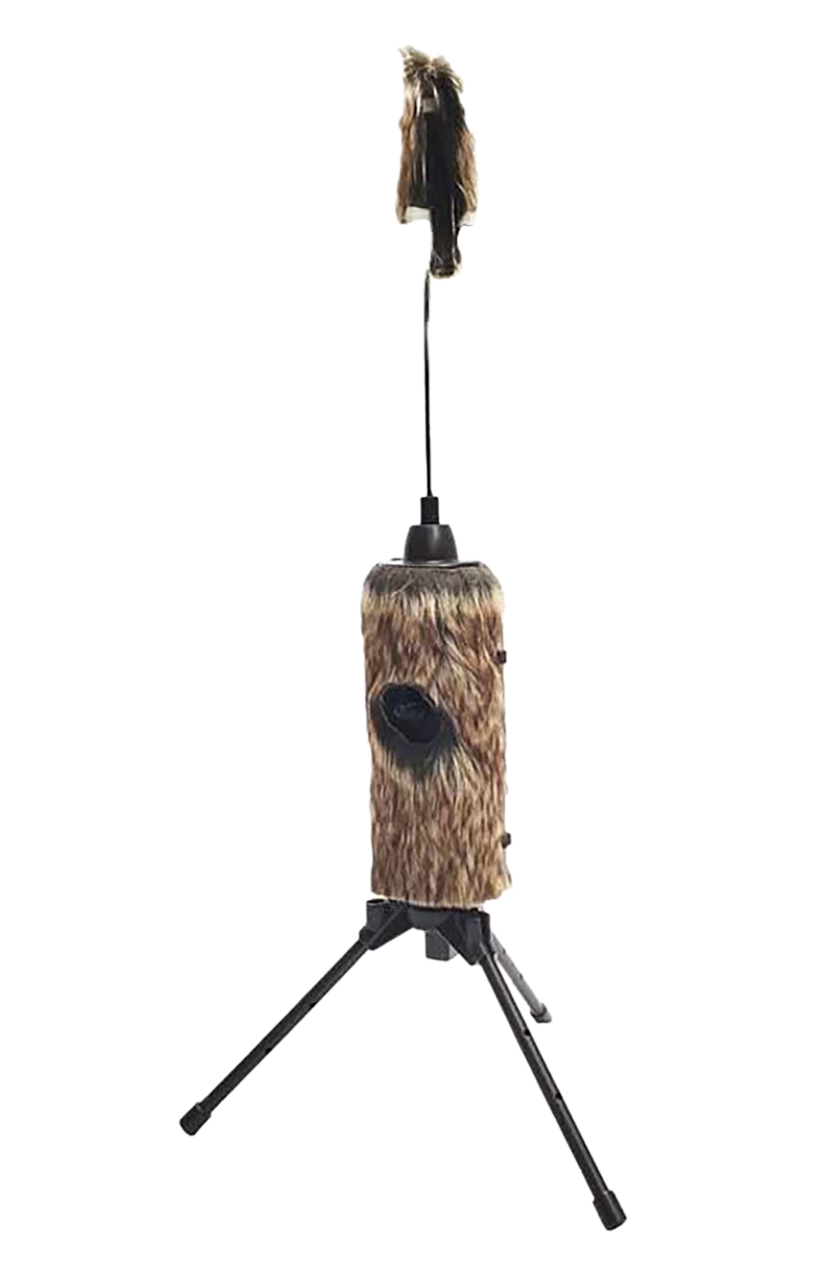 Mojo Outdoors HW2508 Fuzzy Critter  Predator Species Brown Features Built-In Tripod