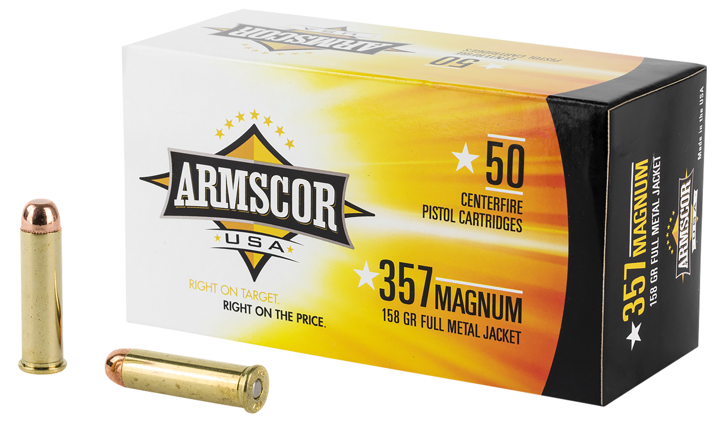 Armscor FAC3576N USA  357Mag 158gr Full Metal Jacket 50 Per Box/20 Case