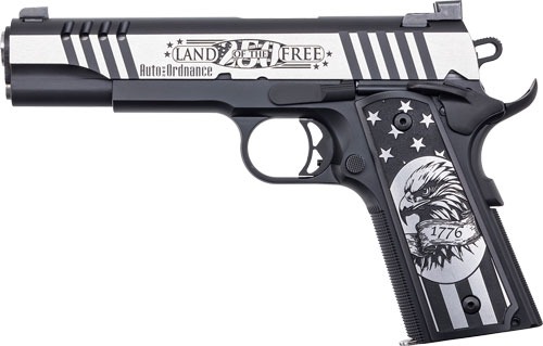 Auto Ordnance 1911 Land of the Free 45 ACP 5" 7rd Gray Pistol
