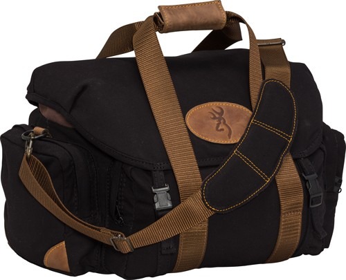 BROWNING LONA CANVAS SHOOTING BAG 19"WX11.5"HX13"D BLK/BRN