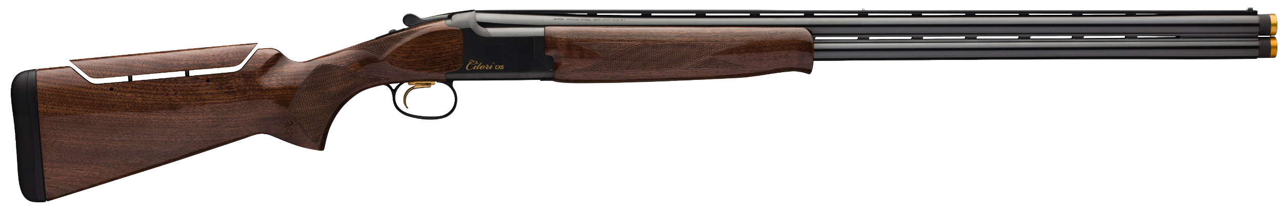 Browning 018110302 Citori CXS 12 Gauge 32" Barrel 3" 2rd, Lightweight Profile Barrels, Gold Accented Receiver, American Black Walnut Stock With Graco Adjustable Comb