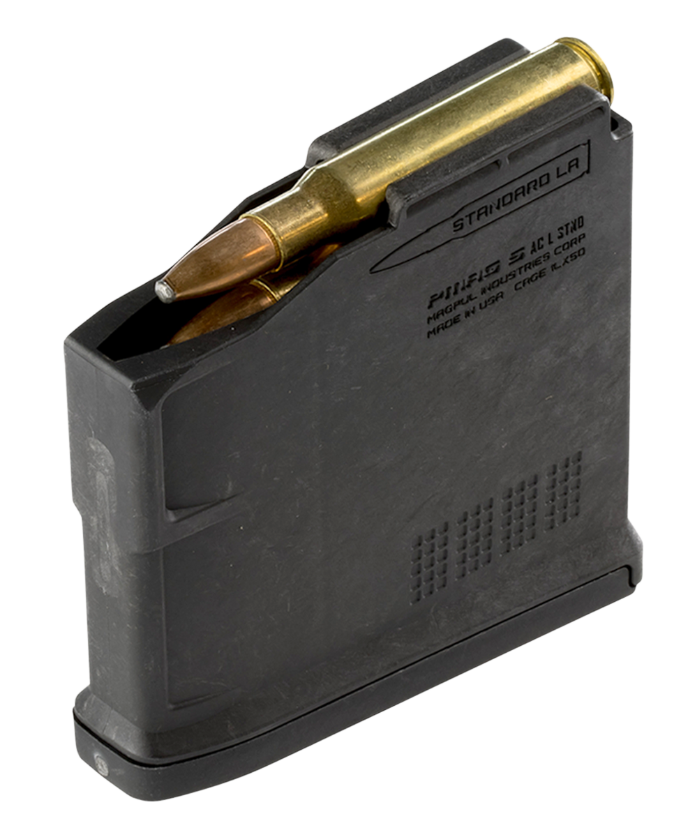 Magpul MAG671BLK PMAG 5rd AICS 270 Win/30-06 Springfield/25-06 Rem/280 Rem/8mm-06 Ackley Improved Fits Bolt Action Rifles/Long Action Black Polymer