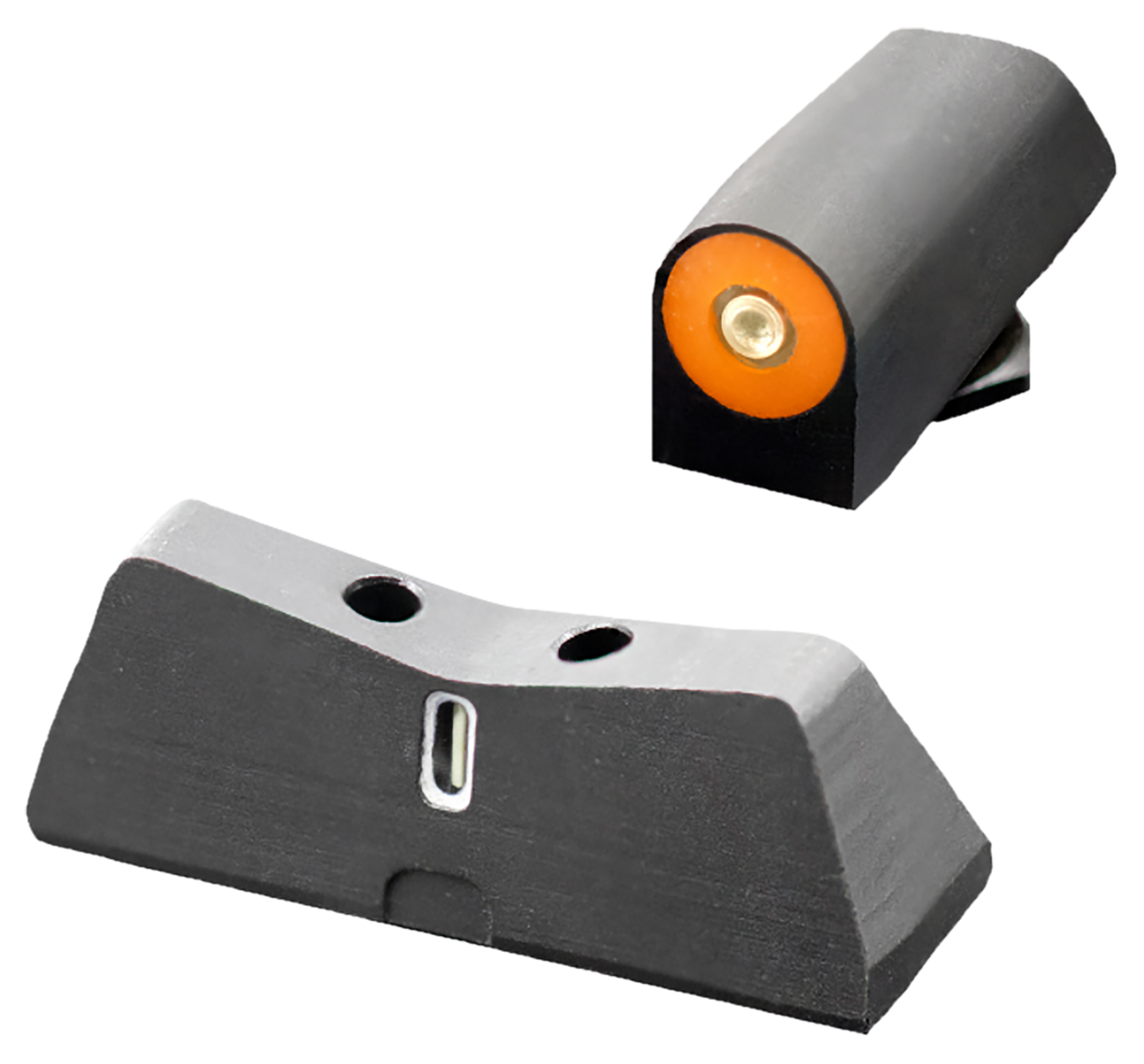 XS Sights GL0011S5N DXT2 Big Dot Night Sights fits Glock  Black | Green Tritium Orange Outline Front Sight Green Tritium White Outline Bar Rear Sight