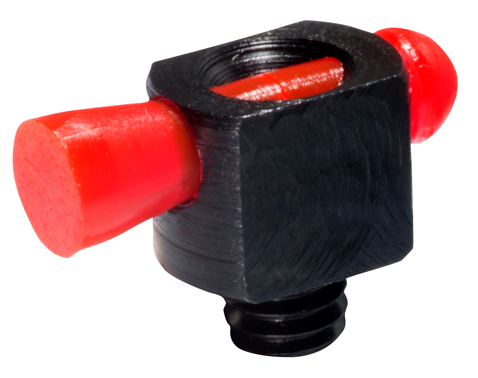 HiViz BD1008R Spark II Bead Replacement Front Sight  Black | Red Fiber Optic Universal Threads