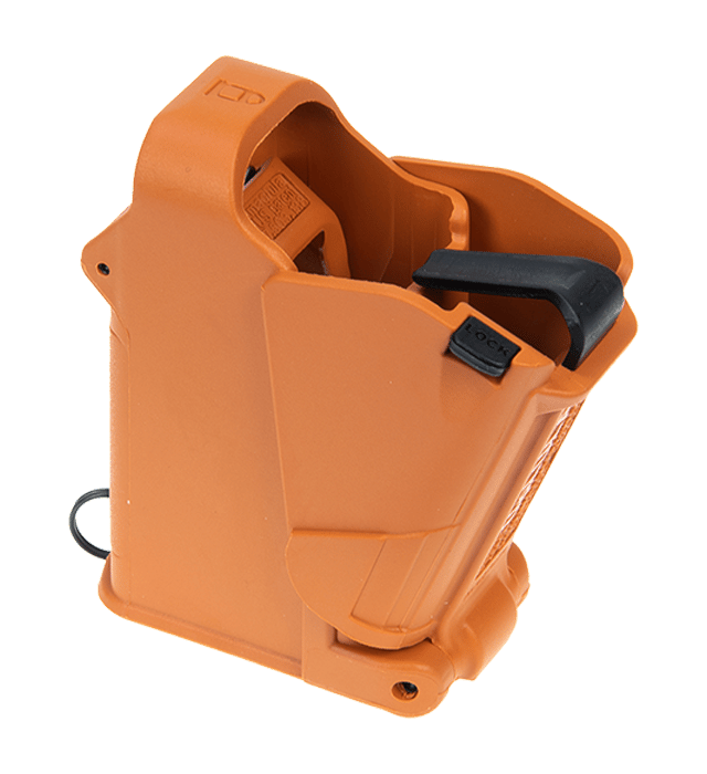 Maglula UP60BO UpLULA Loader & Unloader Double Stack Single Stack Orange Polymer 9mm Luger 45 ACP Pistols