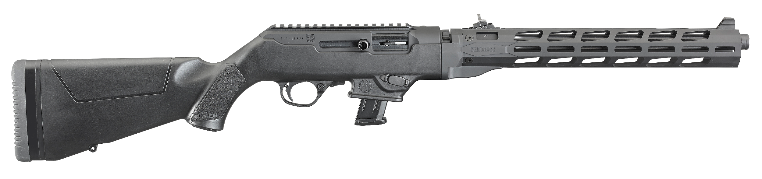 Ruger 19116 PC Carbine *CA Compliant 9mm Luger 10+1 16.12" Fluted Barrel, Type III Hard Coat Anodized Aluminum Alloy Receiver, Synthetic Stock, M-Lok Accessory Slots, Optics Ready