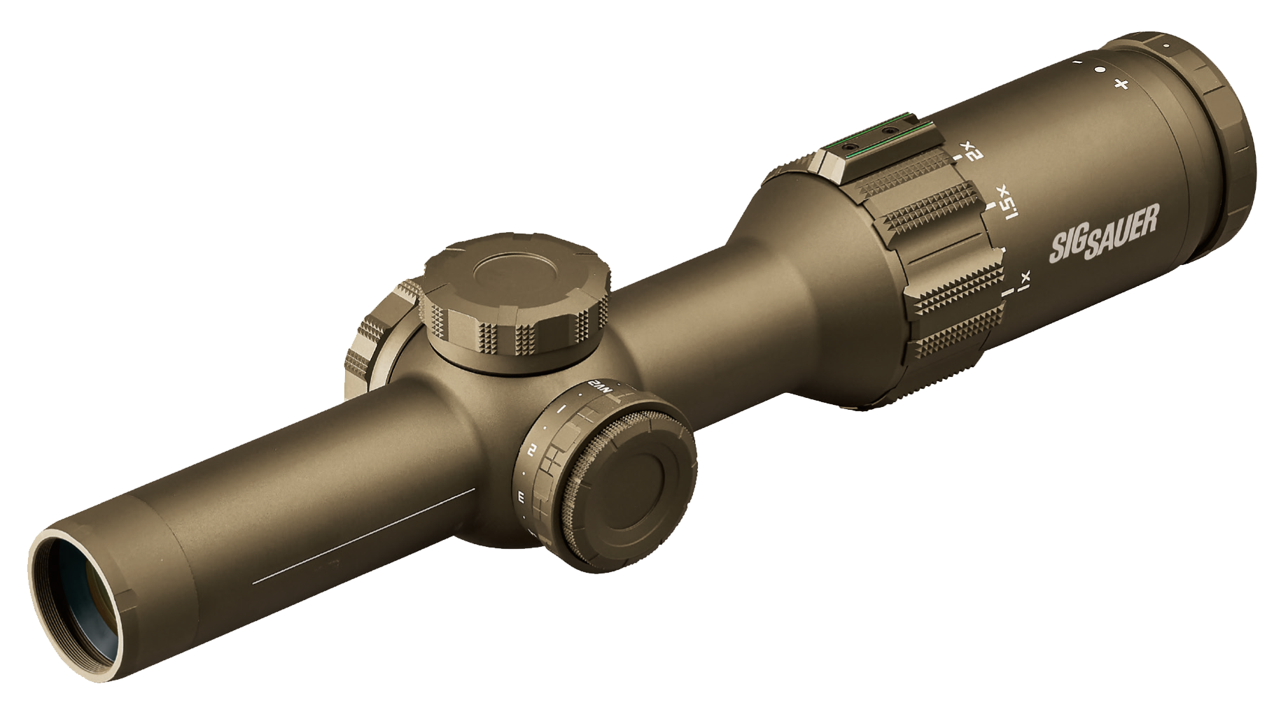 Sig Sauer Electro-Optics SOT61231 Tango6T Flat Dark Earth 1-6x24mm 30mm Tube Illuminated Horseshoe Dot 5.56/7.62 Reticle
