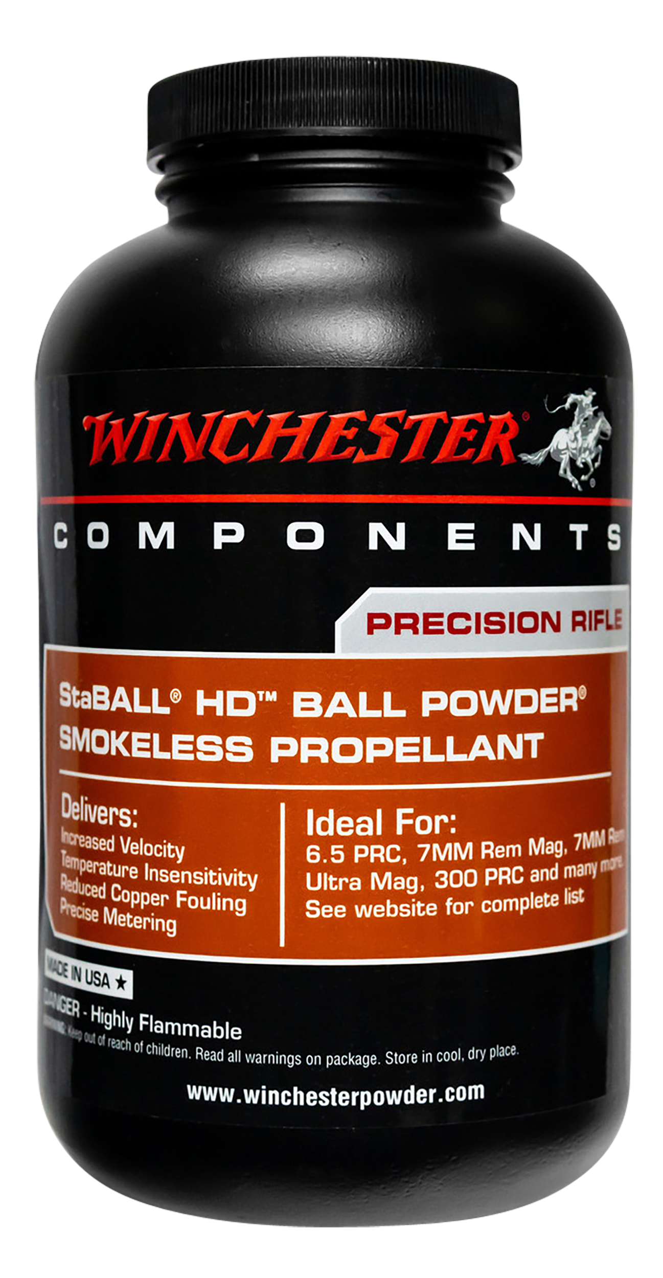 Winchester Powder STABALLHD1 Staball HD Rifle Powder 1LB