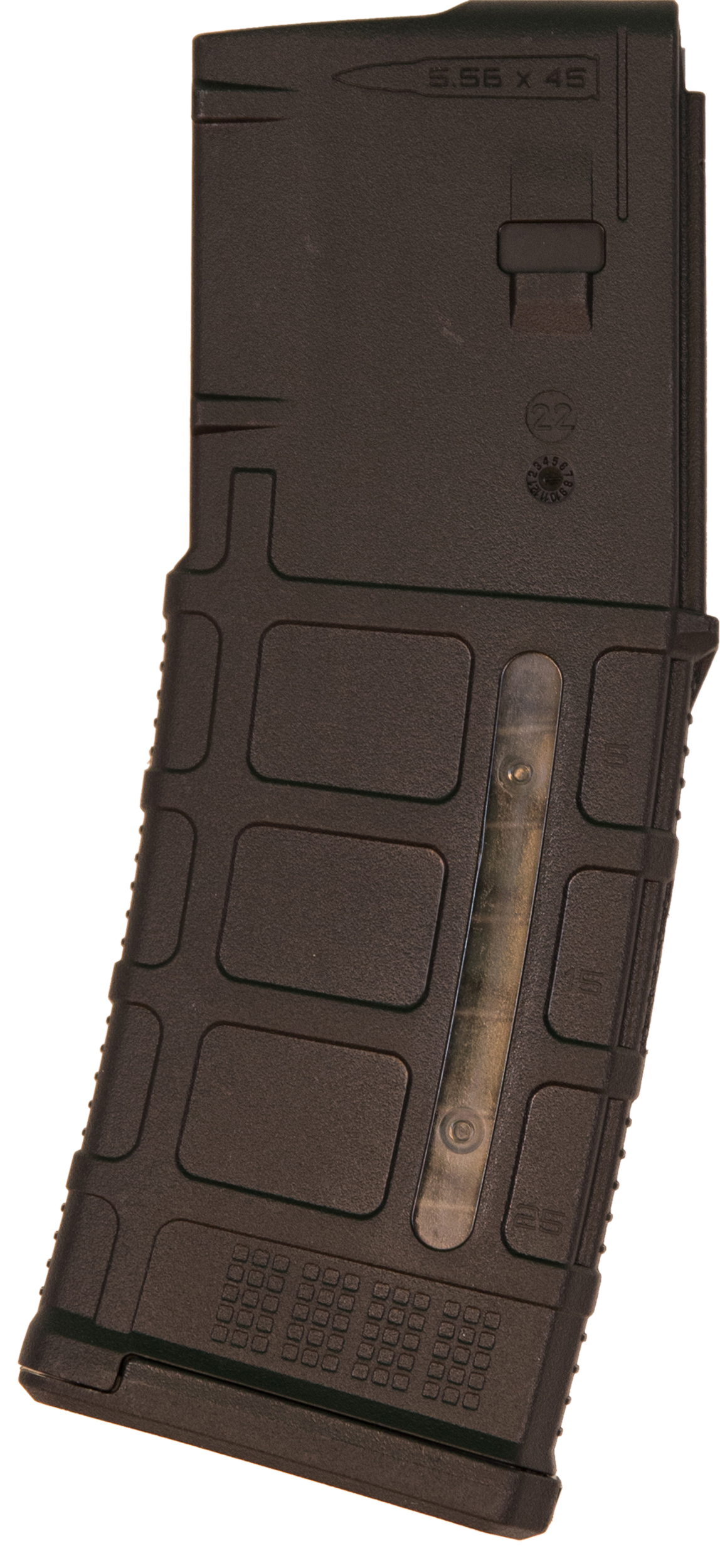 Magpul MAG556BLK PMAG GEN M3 30rd Detachable w/Capacity Window 223 Rem/5.56x45mm NATO Fits AR-15/M16/M4 Black Polymer