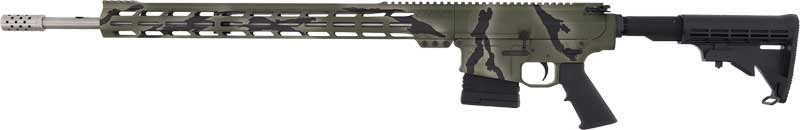 GLFA AR10 RIFLE 243 WIN 24" S/S BBL 5-RD PURSUIT GRN