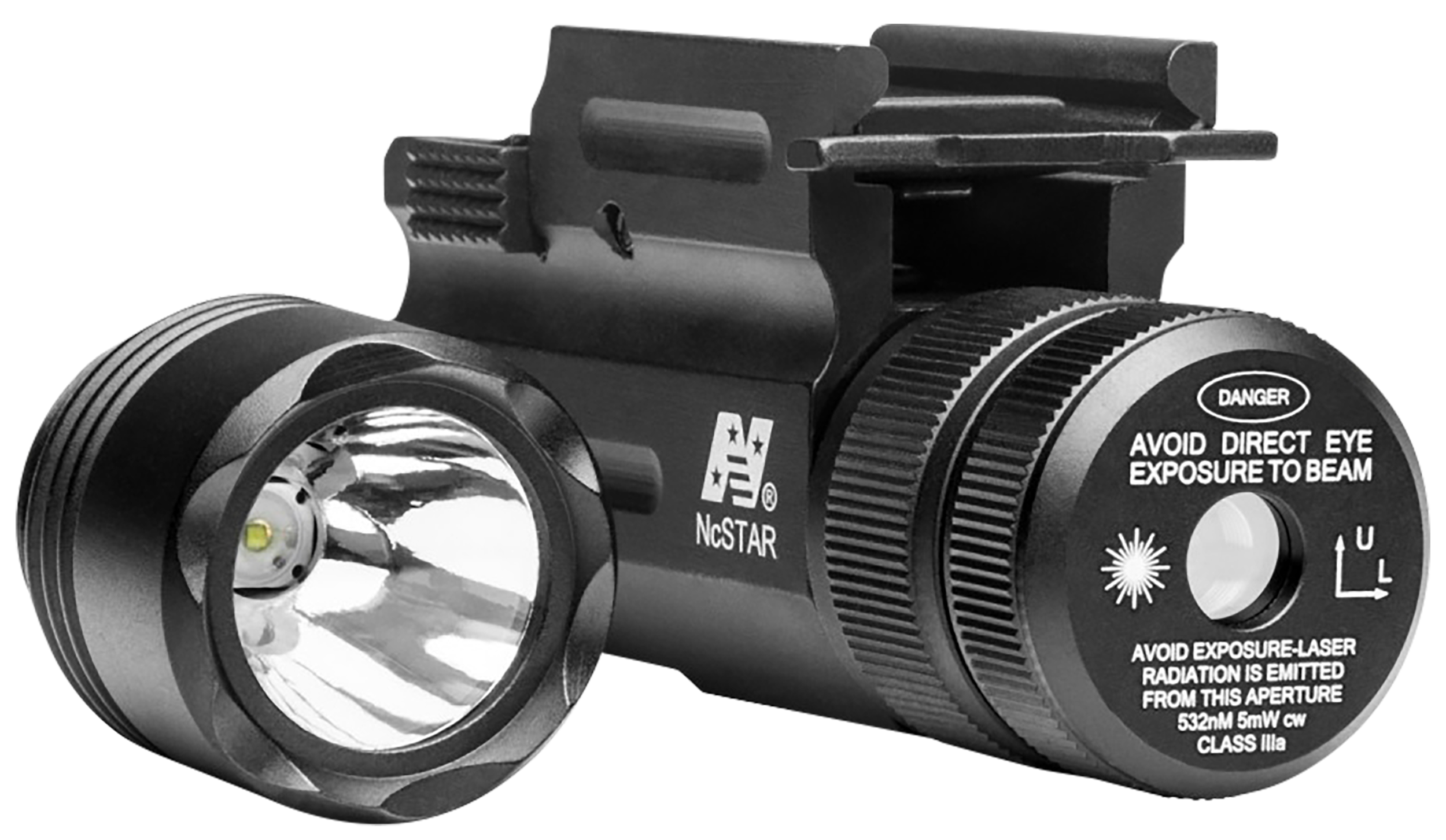 NcStar AQPTFLG Flashlight & Green Laser Combo  Black Anodized 150 Lumens White Light Cree LED