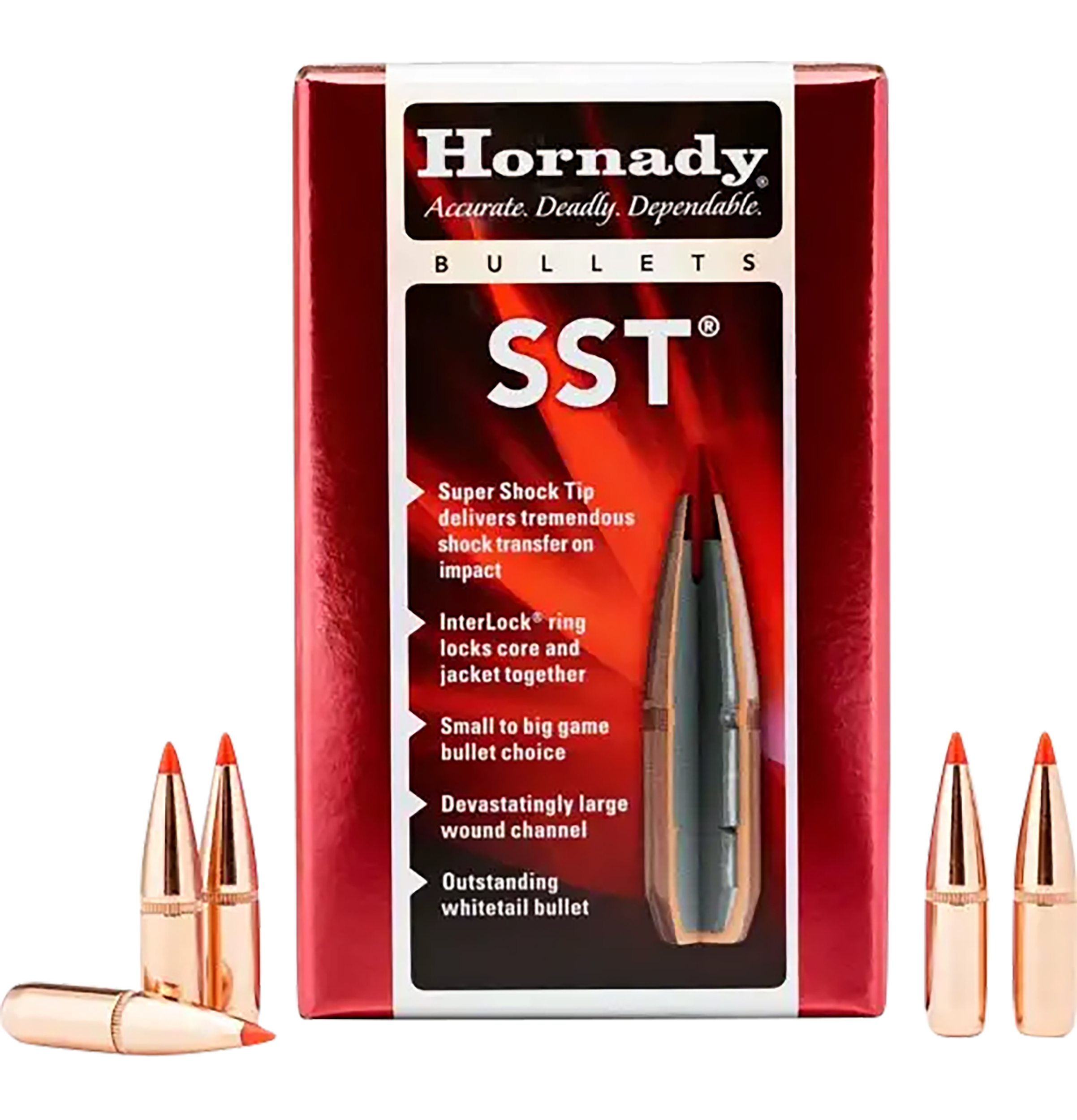 Hornady 30452 SST  30 Cal .308 165 gr Super Shock Tip 100 Per Box/ 15 Case