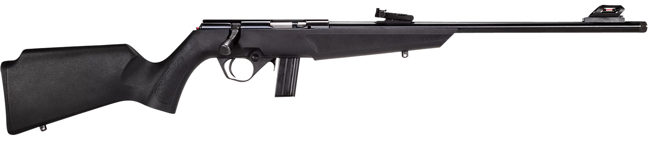 Rossi RB22L1611 RB22  Compact 22 LR 10+1, 16" Matte Black Button Rifled Free Floating Steel Barrel, Matte Black Stainless Steel Receiver, Black Monte Carlo Stock, Right Hand