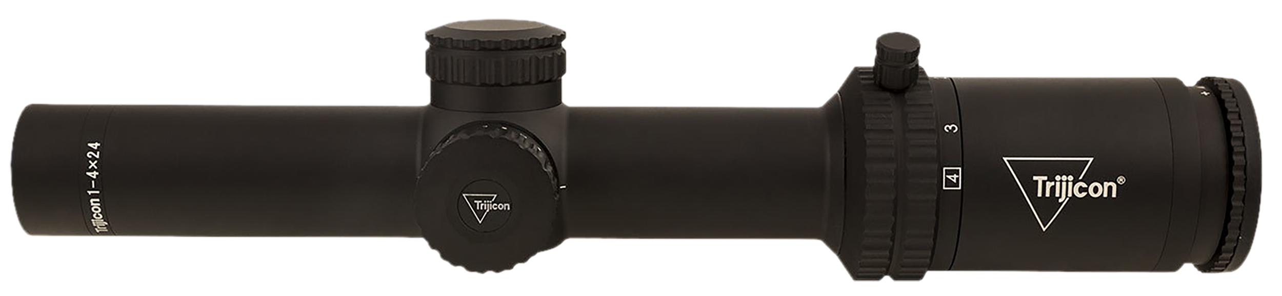 Trijicon 2900011 Credo  Matte Black 1-4x24mm 30mm Tube LED Illuminated Red MRAD Ranging Reticle